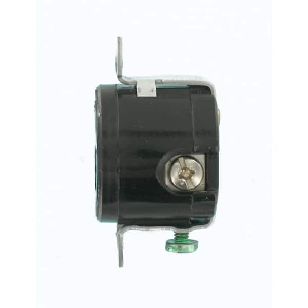 Leviton 15 Amp 125-Volt Short Strap Grounding Single Outlet Leviton 15 Amp 125-Volt Short Strap Grounding Single Outlet
