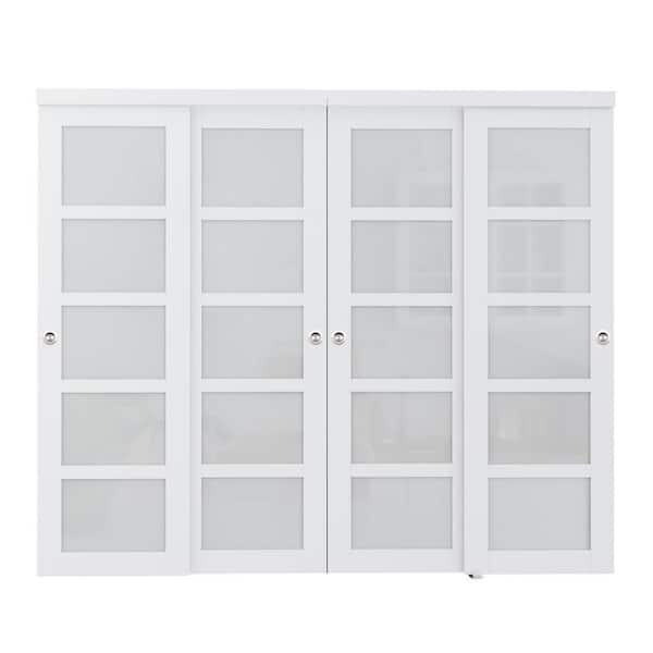 Reviews For ARK DESIGN 96 In. X 80 In. 5-Lite Frosted Glass Primed ...