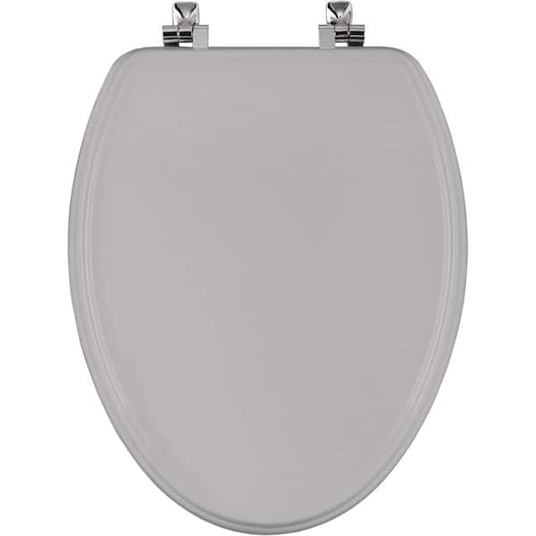 BEMIS STATITE Elongated Closed Front Toilet Seat in Grey1526CH 162 The Home Depot