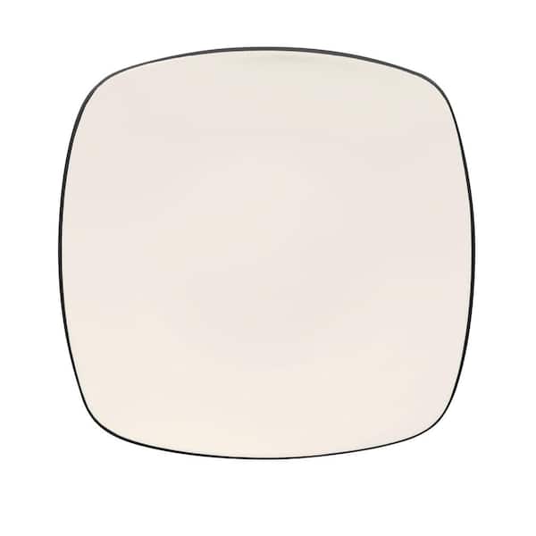Noritake Colorwave Graphite Black Stoneware Square Salad Plate 8-1/4 in.