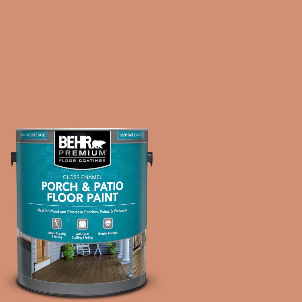 1 gal. #M200-5 Terra Cotta Clay Gloss Enamel Interior/Exterior Porch and Patio Floor Paint price history on PriceWatchPro