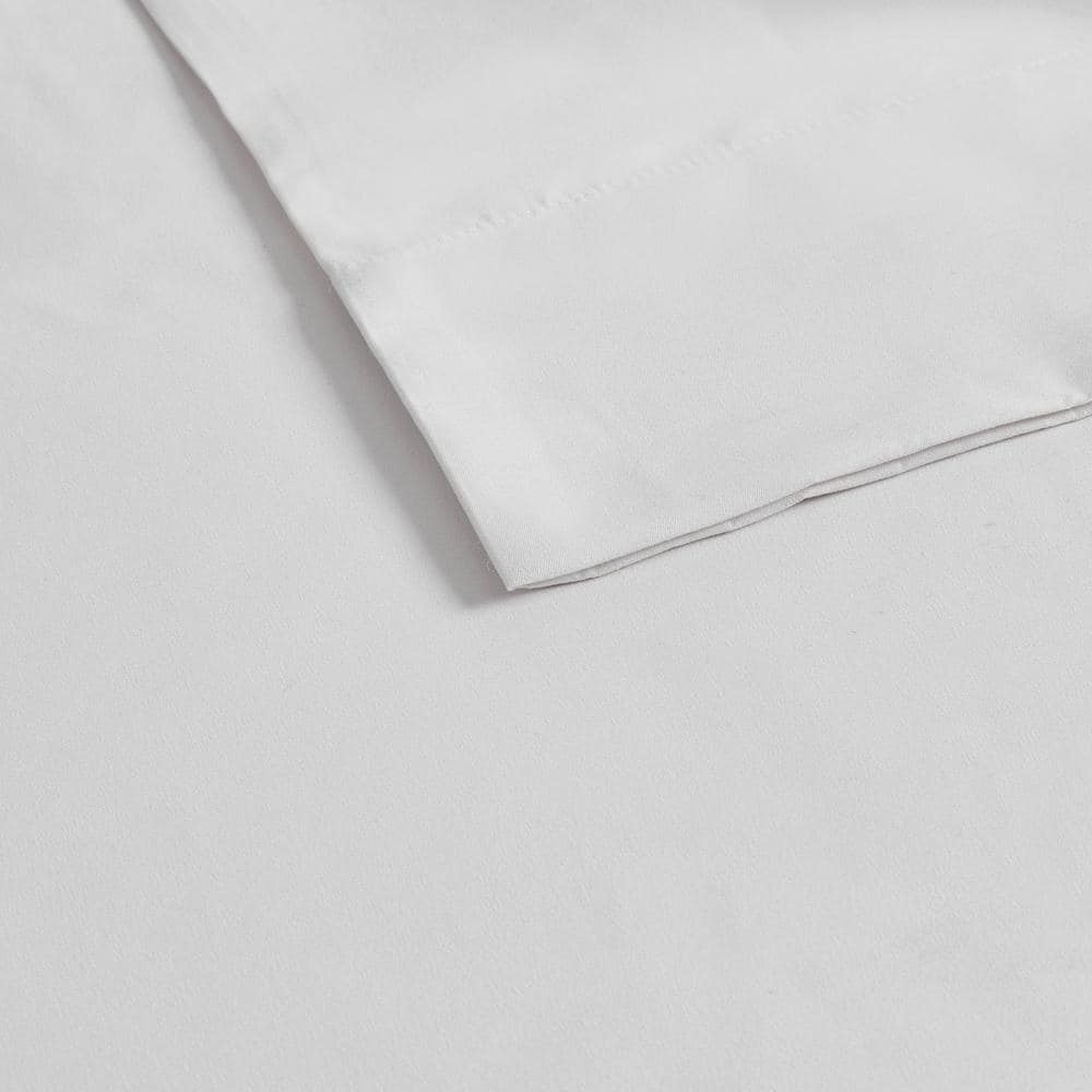 King White Deep Pocket Microfiber Cotton Sheet Set
