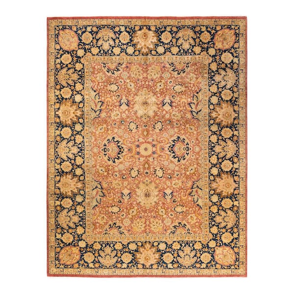 Solo Rugs Mogul One-of-a-Kind Traditional Rust 9 ft. x 11 ft. 10 in. Floral Area Rug