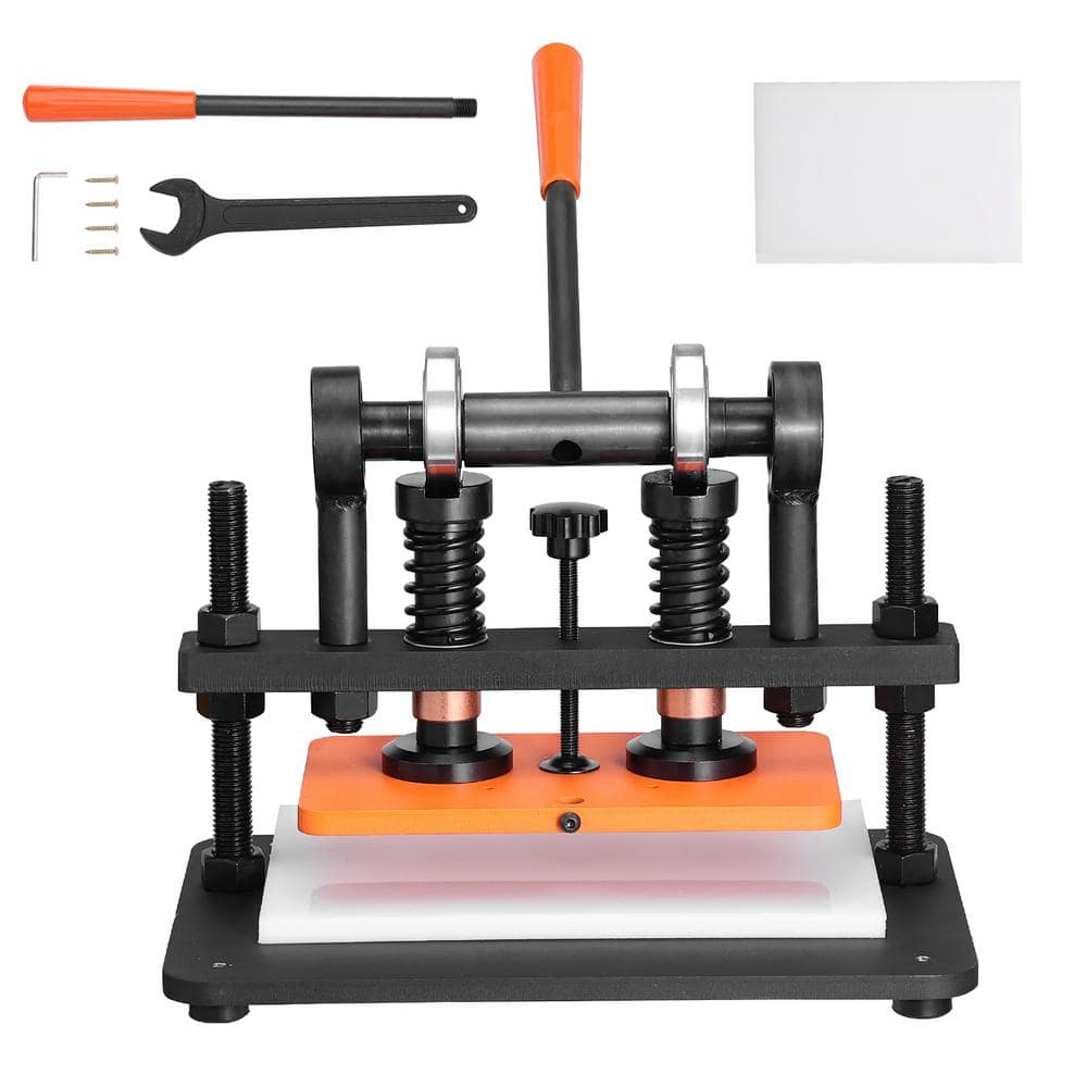 Leather Cutting Machine, 10.2 x 5.9 in. Manual Die Cutter, 0.47 in. Pressure Stroke, Embossing Machine for Materials price history on PriceWatchPro