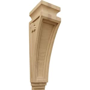3-7/8 in. x 4-1/2 in. x 14 in. Cherry Arts and Crafts Corbel