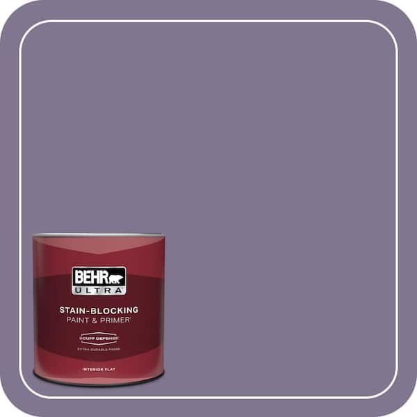 BEHR ULTRA 1 qt. #650F-5 Purple Statice Extra Durable Flat Interior Paint & Primer