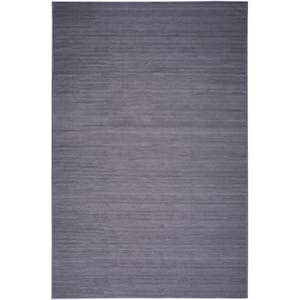 Washable Essentials Navy 5 ft. x 7 ft. All-over design Contemporary Area Rug