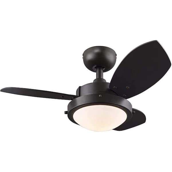 CIATA 30 in. Integrated LED Indoor Wengue Espresso Reversible Ceiling Fan