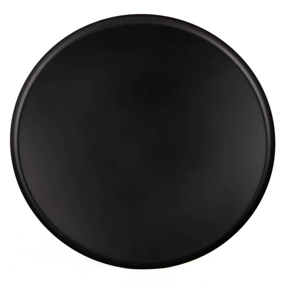 Transitional Round Black and Gold Metal Coffee Table