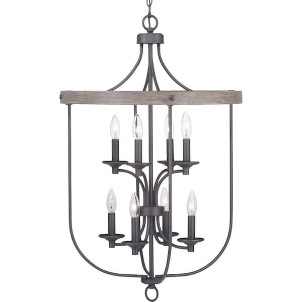 Progress Lighting Gulliver 8-Light Graphite Pendant