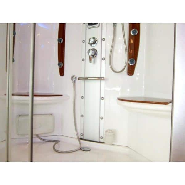 Mesa WS-803A Clear Glass Walk-In Steam Shower Kit