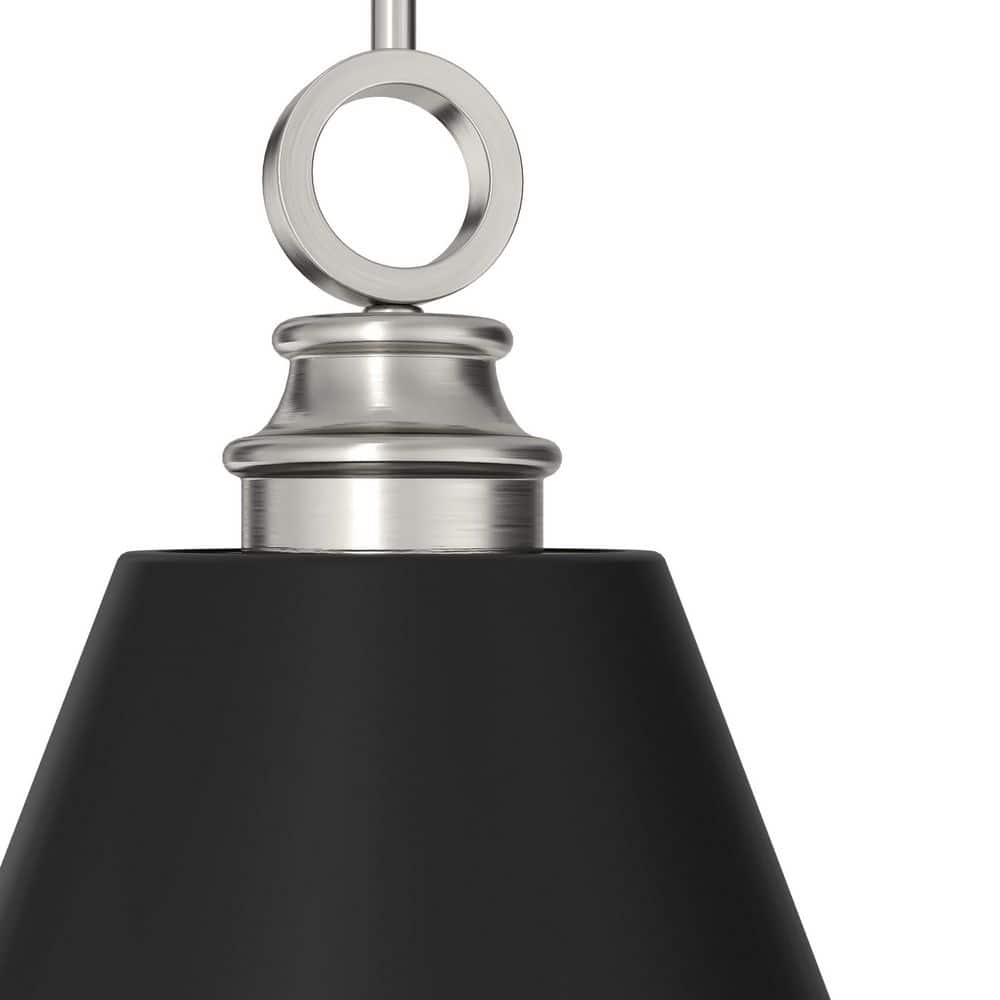 Klein 16" Brushed Nickel Modern Pendant Light