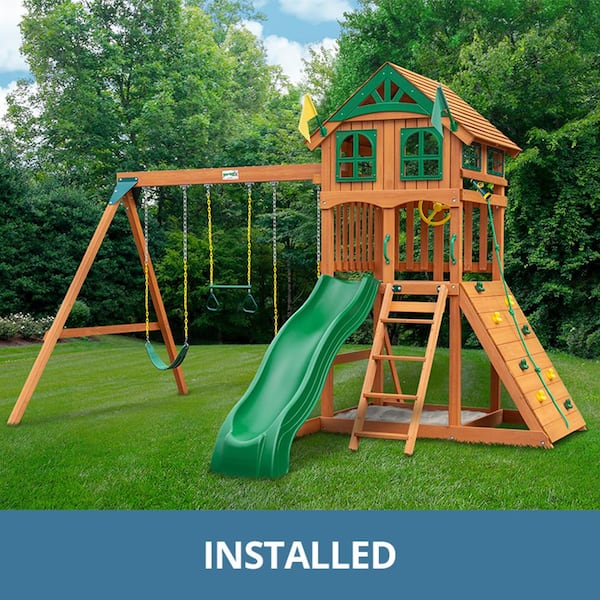 Reviews for Gorilla Playsets Professionally Installed Outing III Wooden