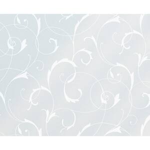 35.43 in. x 59 in. Scroll Flower Static Window Film