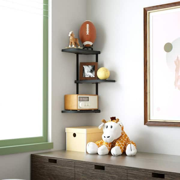 17.1'' W Manufactured Wood Height -Adjustable Storage Rack