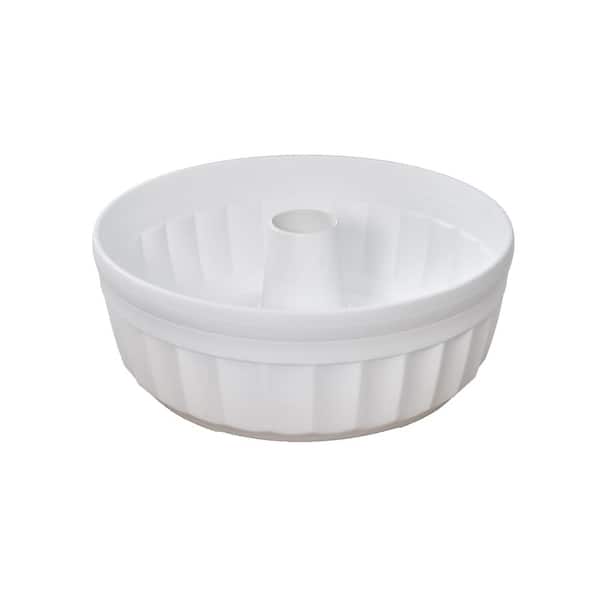 THE SAVANNAH PLANTER 15 in. D x 5.5 in. H Medium White Savannah Umbrella Plastic Planter