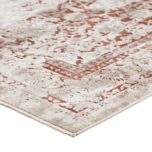 Nelson Red 3 ft. 3 in. x 5 ft. 3 in. Vintage Area Rug