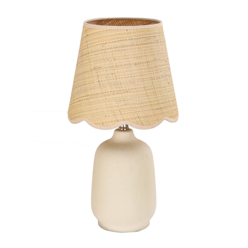 18.9 in. Cream Ceramic Table Lamp with Cone-Shaped Lampshade (Set of 1) price history on PriceWatchPro