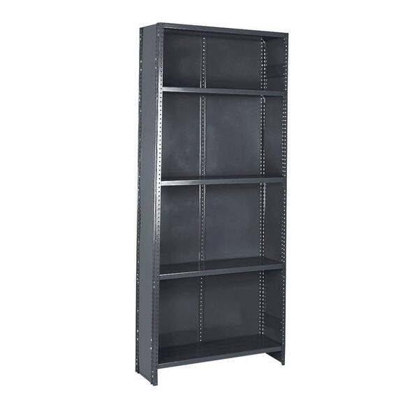 Edsal 36 in. W x 75 in. H x 24 in. D Commercial Grade Closed 5 Shelf Steel Shelving Unit