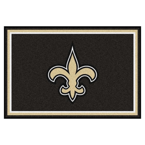 FANMATS New Orleans Saints 5 ft. x 8 ft. Area Rug 6591 - The Home Depot