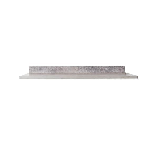 Mediterraneo 6 ft. Gray Laminate Countertop with Eased Edge in Concrete