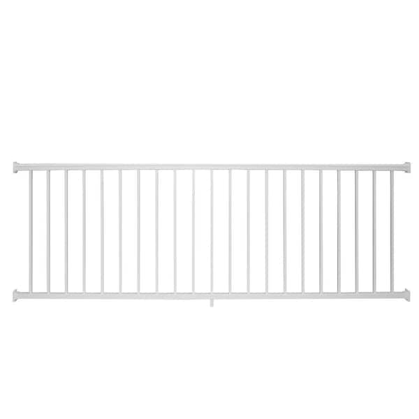 Weatherables Stanford 36 in. H x 96 in. W Textured White Aluminum Railing Kit