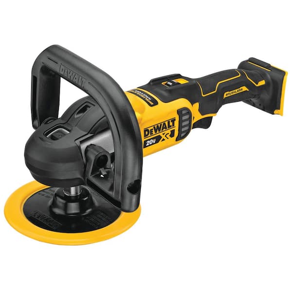 DEWALT MAX XR Cordless Brushless 7 in. Variable Speed Rotary Polisher Only) DCM849B - The Depot