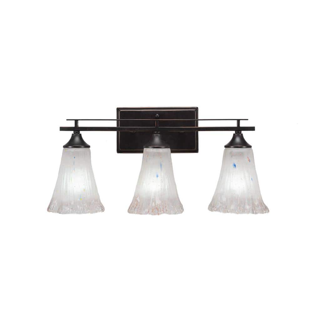 Ontario 20.5 in. 3-Light Dark Granite Vanity Light