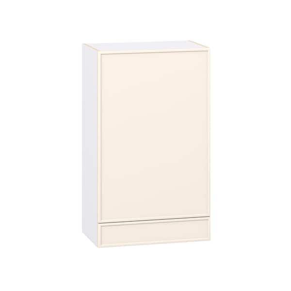 Fairview 24 in. W x 14 in. D x 40 in. H Slim Shaker Assembled Wall Kitchen Cabinet with 1-Drawer in Washed Linen