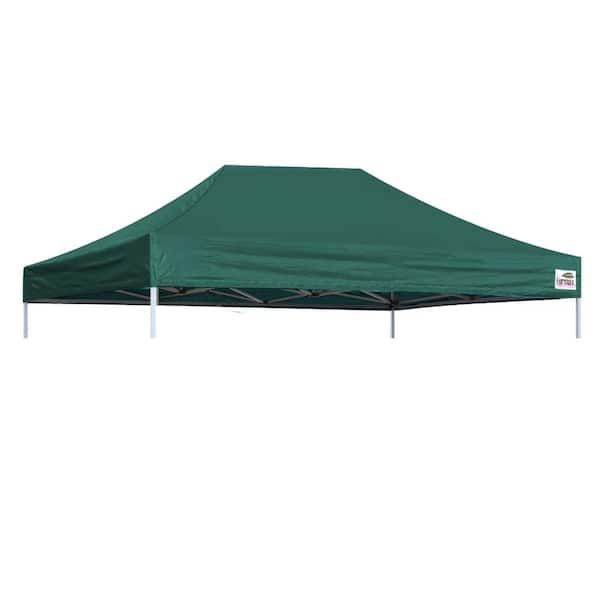 Terracemaster USA Pop Up 10 ft. x 15 ft. Replacement Canopy Tent Top Cover, Instant Ez Canopy Top Cover ONLY (Forest Green)