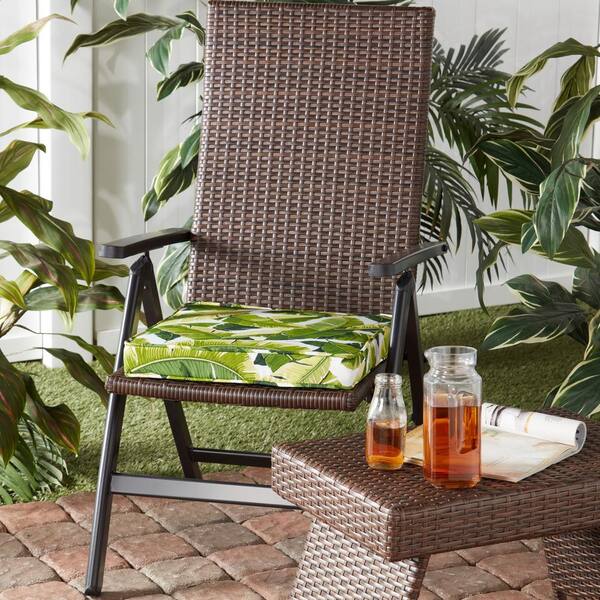 Greendale Home Fashions Wicker Outdoor PE Foldable Reclining Chair