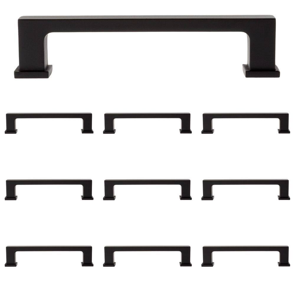 Chelsey Matte Black 4" Bar Pull Multipack with Mounting Hardware