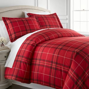 red flannel duvet cover king