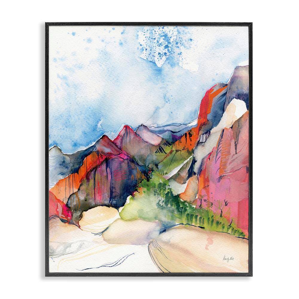 Desert Days Abstraction by Kristy Rice Black Framed Nature Giclee Art Print 20 in. x 16 in. price history on PriceWatchPro