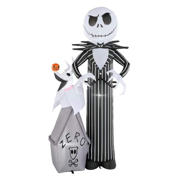 6 ft. LED AirBlown Jack and Zero with Doghouse