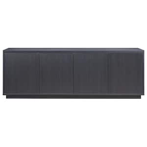 Hanson Rectangular Charcoal Gray TV Stand for TV's Up To 75 in.