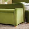 Walker Edison Furniture Company Chantelle Green Velvet 56 in. Bedroom Bench with Curved Accents WECHA27554GN1