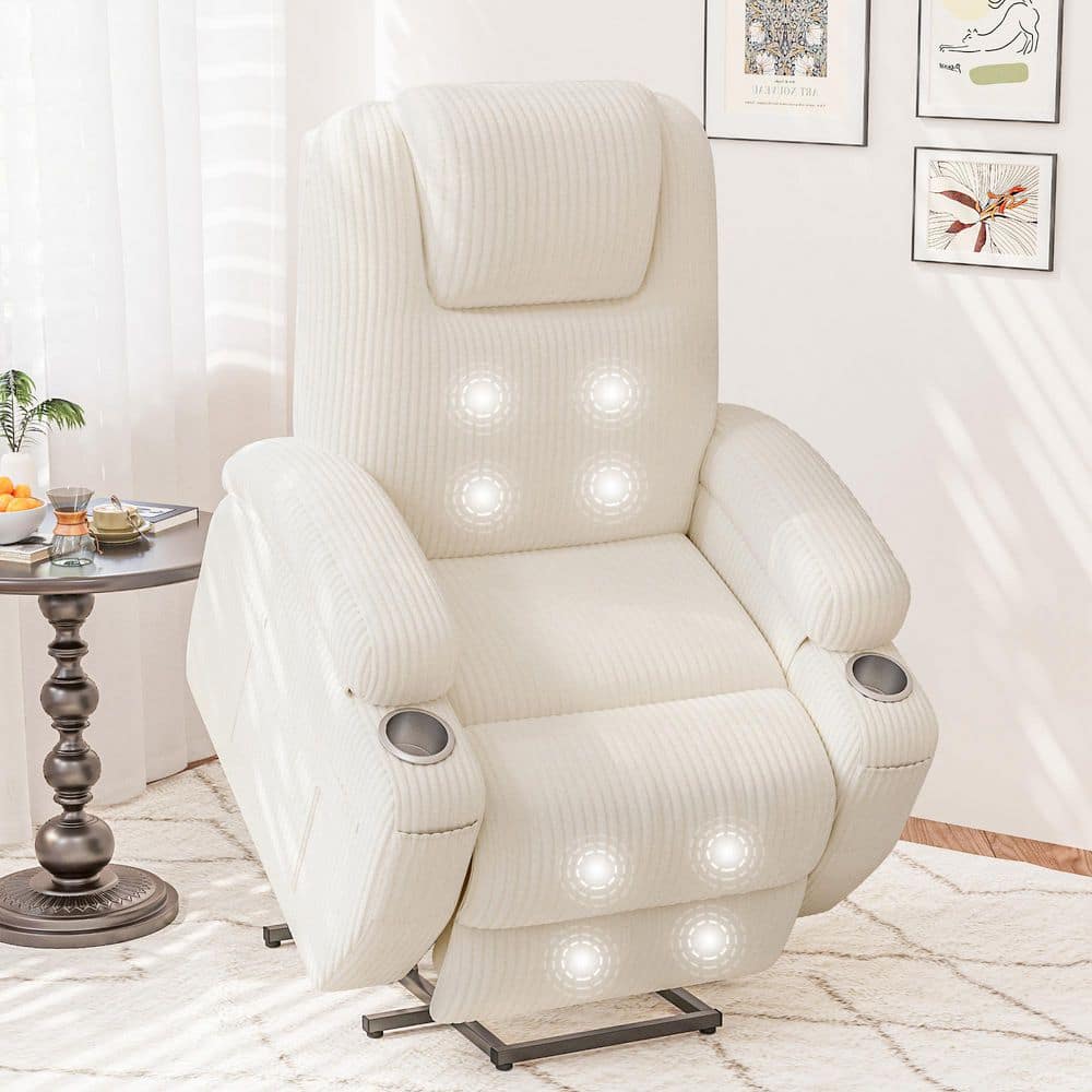 LACOO Power Lift Recliner with Massage for Elderly, Classic Single