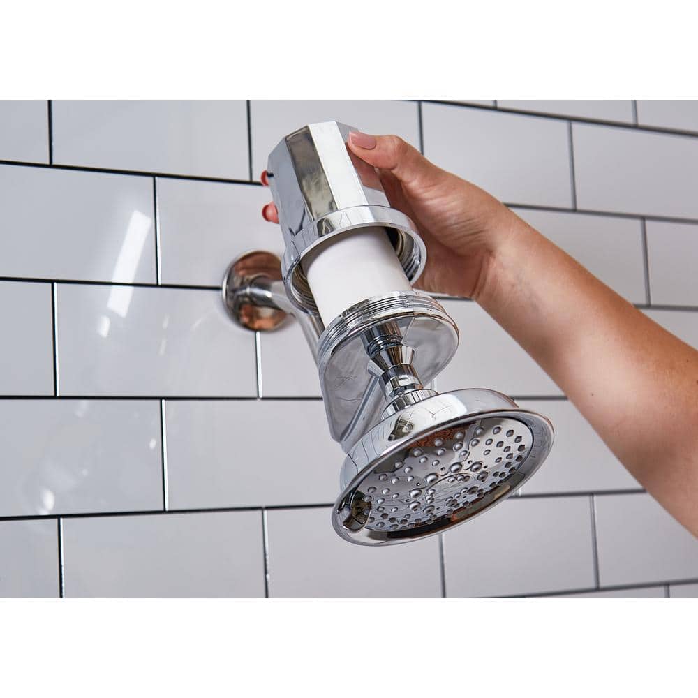 Chrome Universal Shower Head Water Filtration System