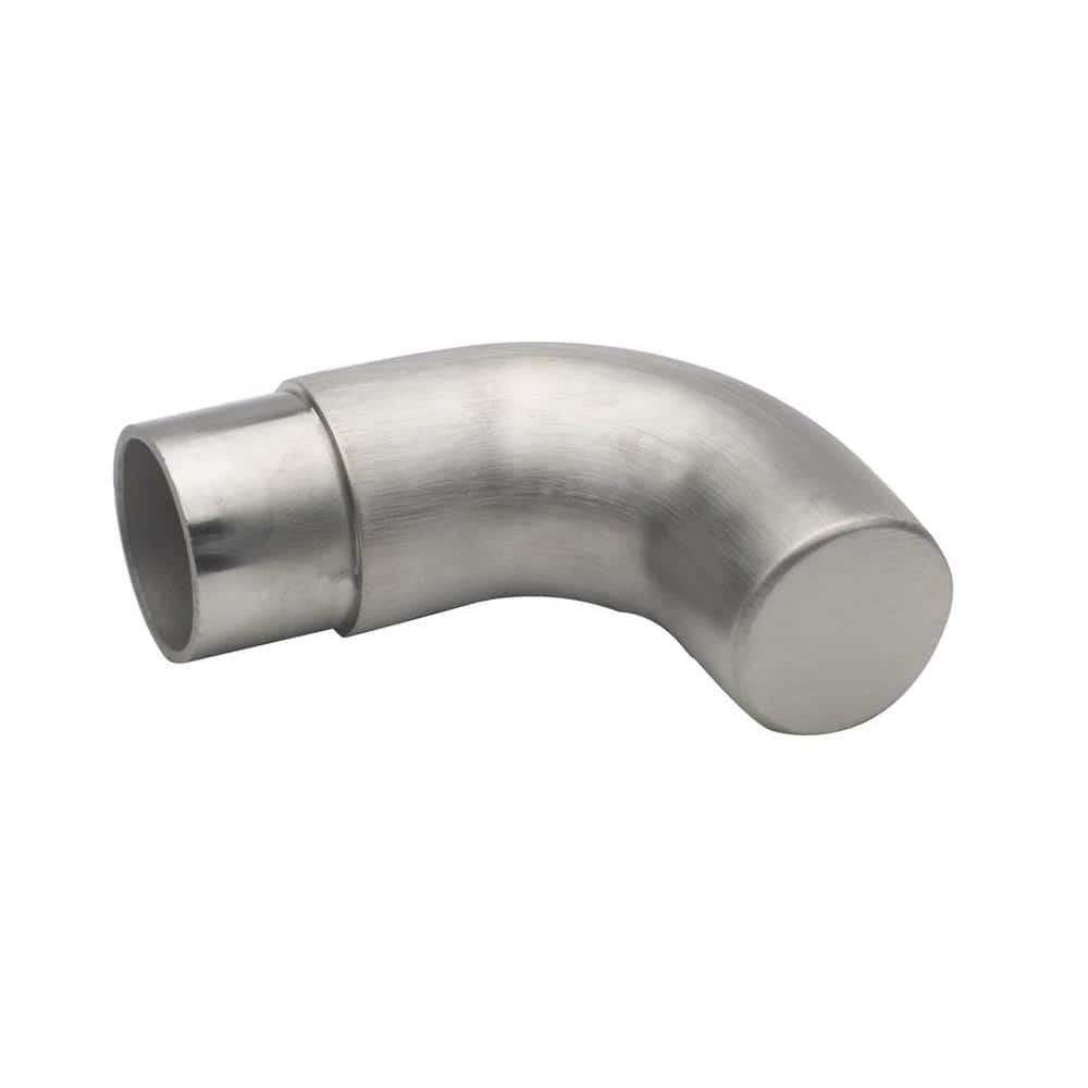 Satin Stainless Steel Radius Wall Return for 2 in. Outside Diameter Tubing