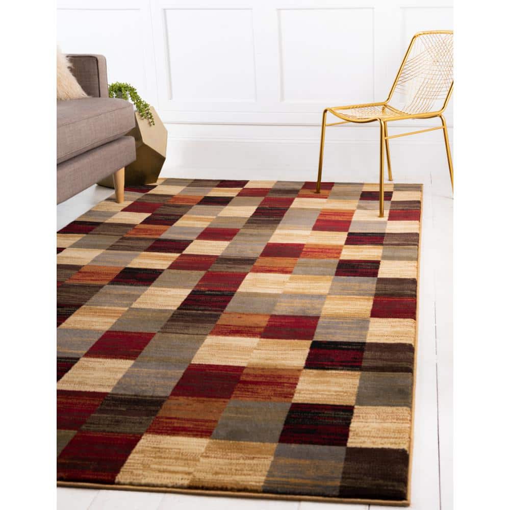 Braided Handmade Black Synthetic 9' x 12' Rectangular Rug