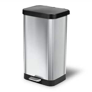 20 Gal. Stainless Steel Step Can with Antimicrobial Lid