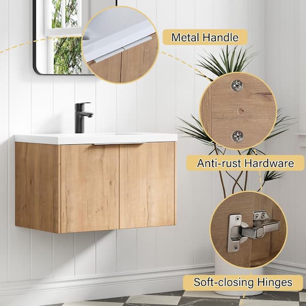 FORCLOVER 29-1/2 in. W x 18-1/8 in. D x 19-5/16 in. H Bath Vanity
