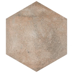 Boston Ferro Hex Crema 14-1/8 in. x 16-1/4 in. Porcelain Floor and Wall Tile (11.07 sq. ft./Case)