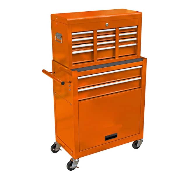 13 in High Capacity Rolling Tool Chest with Wheels and Drawers, 8-Drawer Side Tool Cabinets