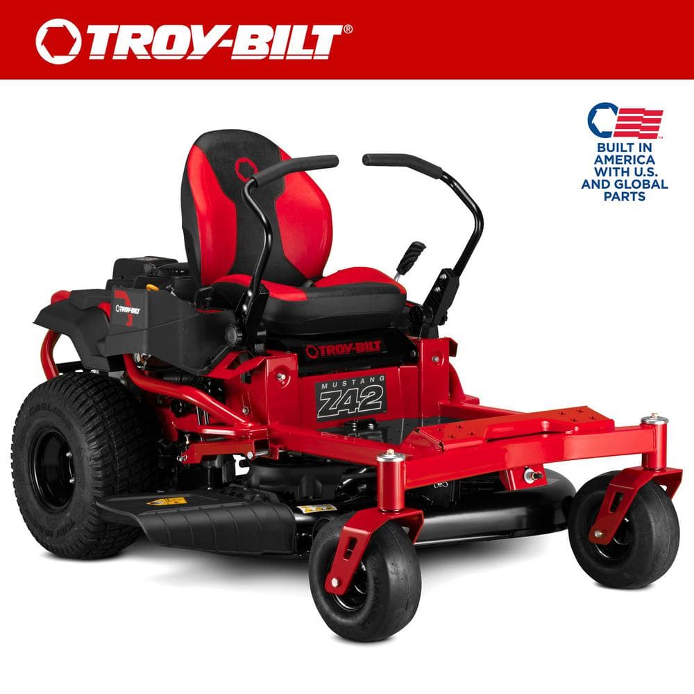 Troy-Bilt Mustang 42 in. 22 HP V-Twin Kohler 7000 Series Engine Dual  Hydrostatic Drive Gas Zero Turn Riding Lawn Mower Mustang Z42 - The Home  Depot