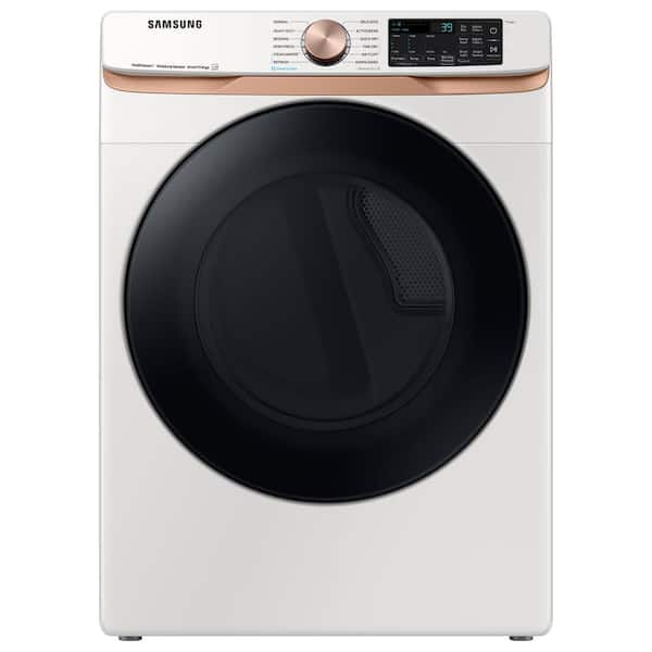 Samsung 7.5 cu. ft. Smart Electric Dryer in Ivory White with Steam Sanitize+ and Sensor Dry