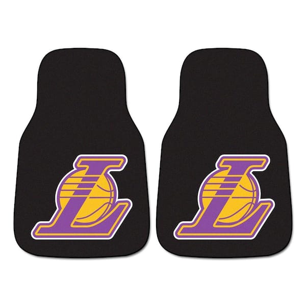 Fanmats Los Angeles Lakers 2-Piece Carpeted Car Mats