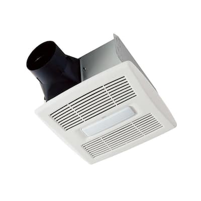 InVent Series 110 CFM Ceiling Installation Bathroom Exhaust Fan with Light, ENERGY STAR