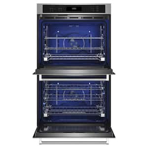 27 in. Double Electric Wall Oven with Convection Self-Cleaning in Stainless Steel